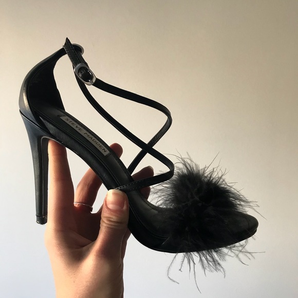 fuzzy heels steve madden